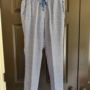 Lands' End  Navy Geometric Joggers